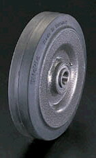 【メーカー在庫あり】 エスコ ESCO 100x45mm 車輪 ラバータイヤ・スチールリム・ボールベアリング 0000..