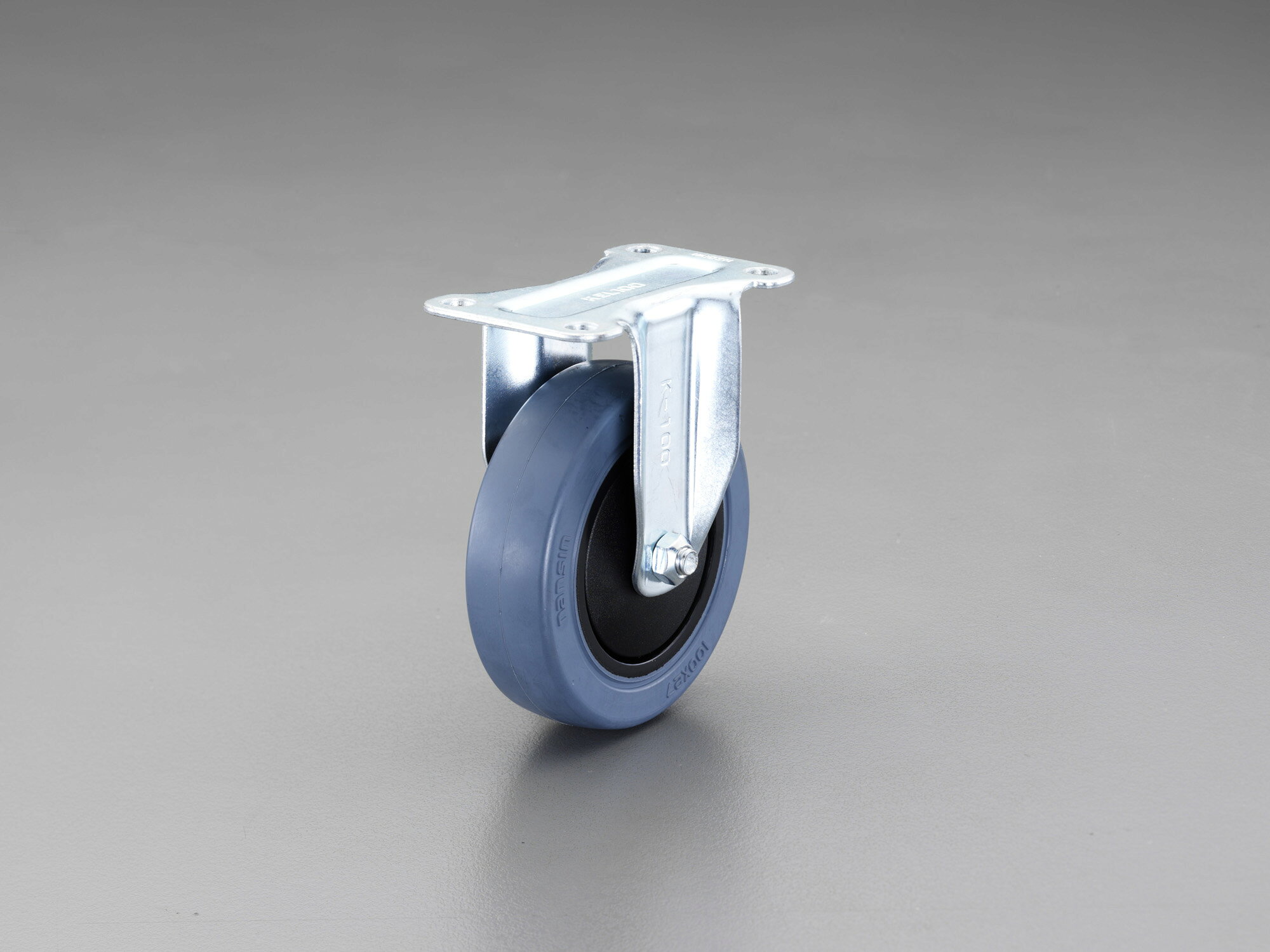 ●材質:金具:スチール(ユニクロームメッキ)、車輪:ゴム●車輪径×幅:100×27mm●耐荷重:60kg●取付高:122mmベアリング入固定000012258193　