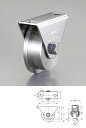 【メーカー在庫あり】 エスコ ESCO 100mm/1500kg 戸車 レール型・重量用・ステンレス製 000012233272 JP店