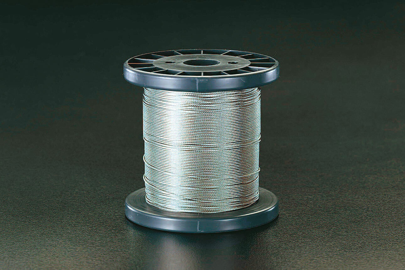 【メーカー在庫あり】 エスコ ESCO 1.2mm x100m/7x 7 ワイヤーロープ(ステンレス製...