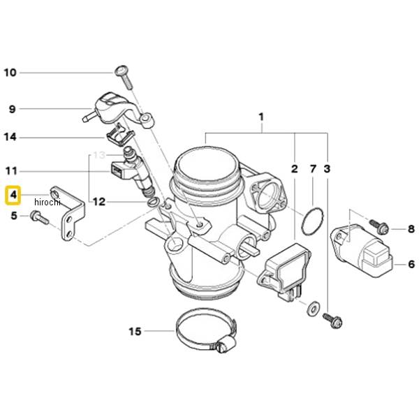 BMW純正 スロットル ケーブル ブラケット 13547654888 JP店