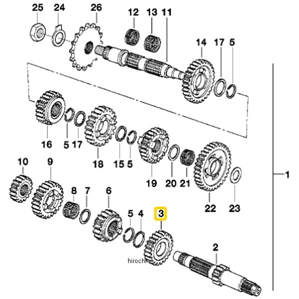 BMW純正 ギア ホィール 4 速 23002343184 JP店