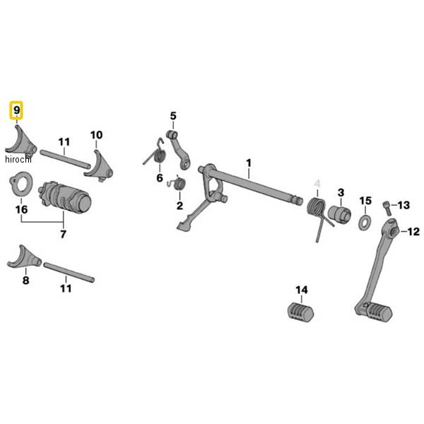 BMW純正 シフト フォーク 2 速 23007700271 JP店