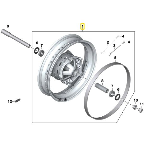 BMW純正 F スポークホィール、黒 36318562551 JP店