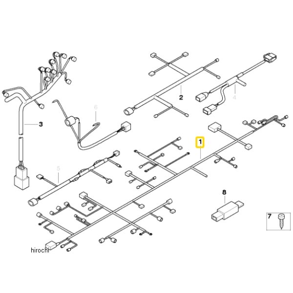 BMW純正 シャシー/ABS/WBA ハーネス 61117684379 JP店