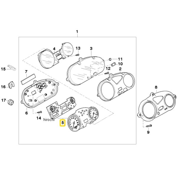 BMW純正 スピードメーター/タコメーター/ プリント基板 62117650277 JP店