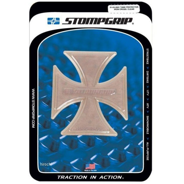 ストンプグリップ STOMPGRIP タンクプロテクタ IRON CROSS クリア 51-03-2001 JP店