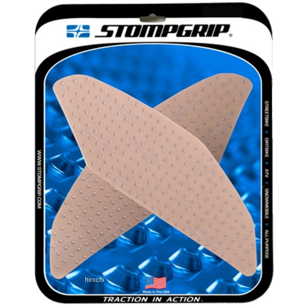 ストンプグリップ STOMPGRIP トラクションパッドタンクキット22年 スズキ GSX-S100022年 スズキ GSX-S1000GTカラー:クリア【仕様説明】レーシングスーツやレザーパンツはもちろん、オフロードウエアやジーンズであってもトラクションを発揮。衰えることがないグリップ力と抜群のトラクション性能により、加速・減速・コーナリング時にしっかりとライダーをサポート。車体ホールドに必要な力を大幅に軽減し、疲労軽減にも大きく貢献します。55-10-0188C楽天 JP店