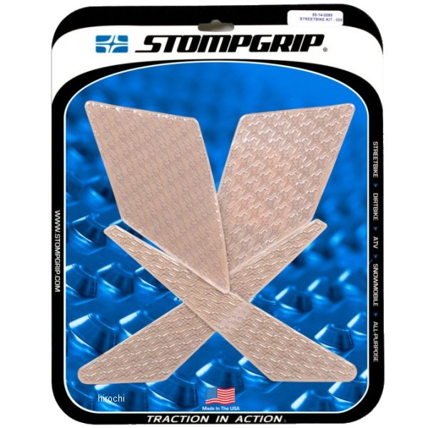 ストンプグリップ STOMPGRIP トラクションパッドタンクキット 09年-19年 KLX250S クリア 55-14-0089C JP店