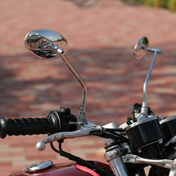 GOODS グッズ オーバルミラー 正ネジ クローム 20-34834 JP店