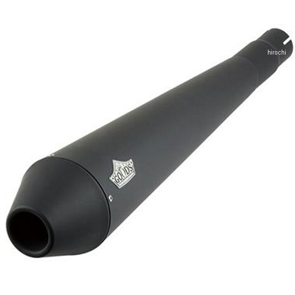GOODS グッズ TAPERED CONE スリップオンマフラー 全年式 エストレヤ 黒 G4-00123-BK JP店
