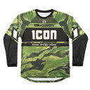 アイコン ICON 春夏モデル Tシャツ ロングスリーブ ジャージ TIGER'S BLOOD グリーンカモ 3XLサイズ 2824-0089 JP店
