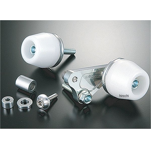 アグラス AGRAS レーシングスライダー フレーム ロゴ無し 03年-05年 YZF-R6 白 342-262-000 JP店