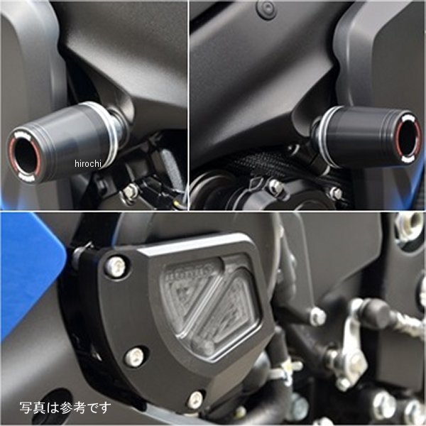 アグラス AGRAS レーシングスライダー フレームφ50&ジェネレーターB ロゴ有り GSX-S1000/F 黒 342-302-..