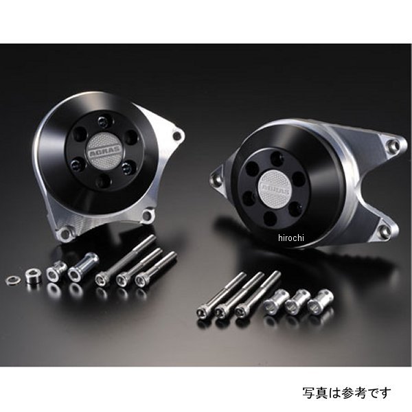 アグラス AGRAS レーシングスライダー ケースカバーAセット 09年-10年 GSX-R1000 黒 342-395-010B JP店