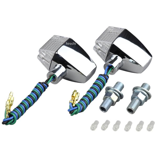 【メーカー在庫あり】 ポッシュ POSH ウィンカー クラシカル スリム&シャープタイプ ダブル球 メッキ/..