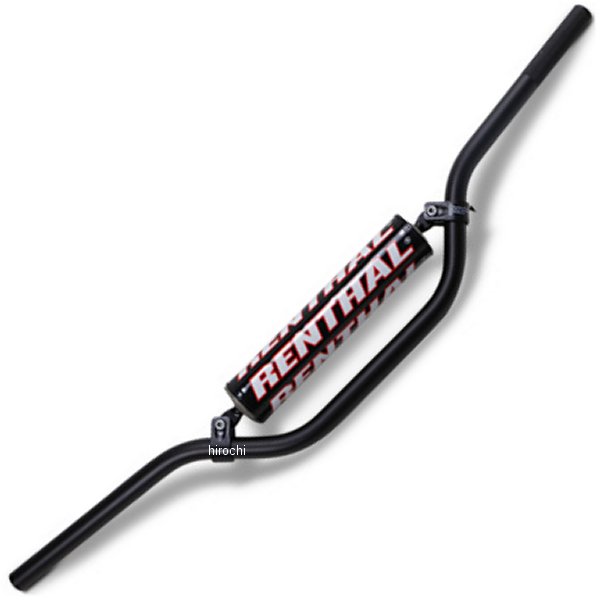 【USA在庫あり】 809-01-BK-01-18 レンサル RENTHAL ハンドルバー 7/8インチ RCハイ 黒 0601-3172 JP店