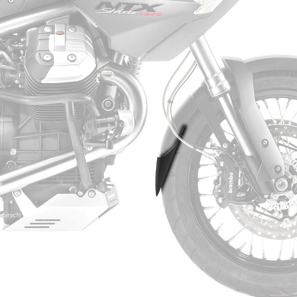 ピラミッドプラスチック Pyramid Plastics 延長フェンダー ショート 08年-16年 モトグッチ Stelvio 1200 8V 黒 058730 JP店