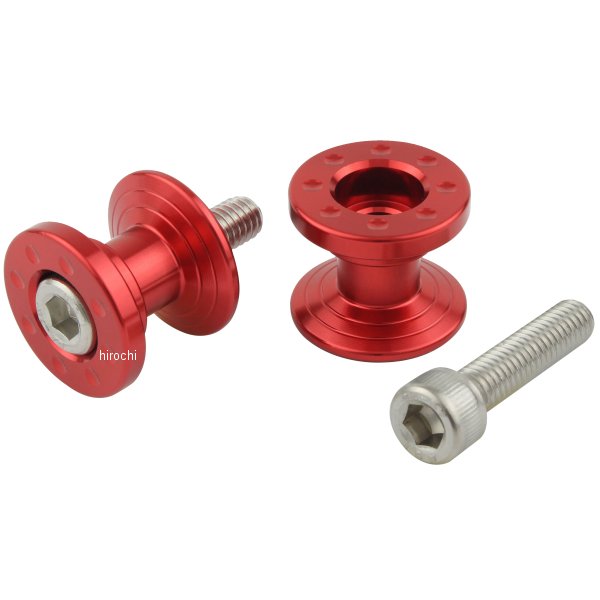 【メーカー在庫あり】 ポッシュ POSH アルミツーリング荷掛けフック M6 ショート 赤 004036-02 JP店