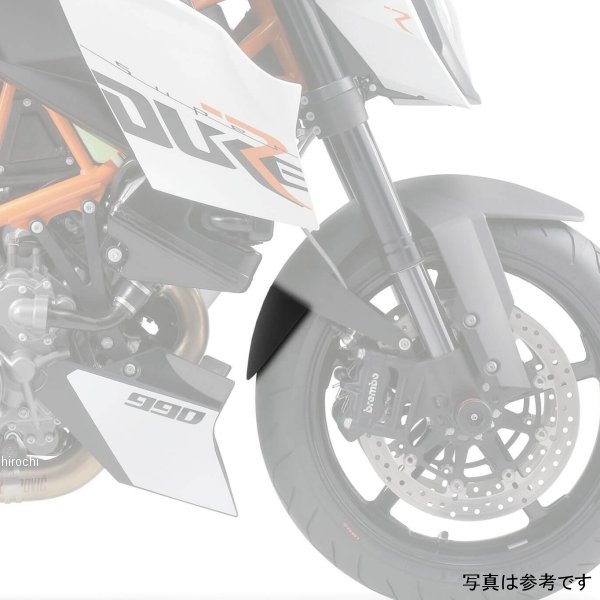 ピラミッドプラスチック Pyramid Plastics 延長フェンダー ショート 05年-13年 KTM 990 Superduke R 黒 059300 JP店