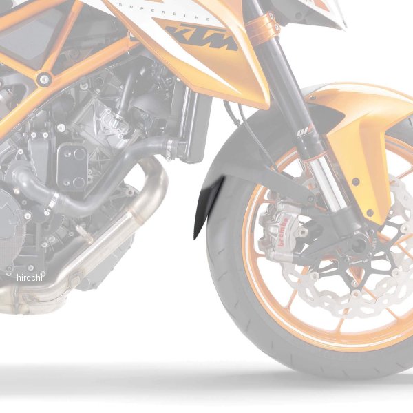 ピラミッドプラスチック Pyramid Plastics 延長フェンダー ショート 14年-19年 KTM 1290 Superduke R 黒 059354 JP店