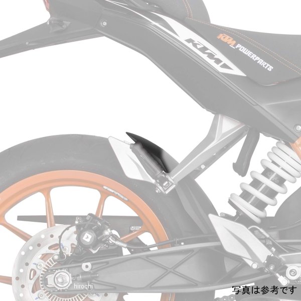 ピラミッドプラスチック Pyramid Plastics ハガー エクステンション 12年-16年 KTM 200 Duke 黒 079304 JP店