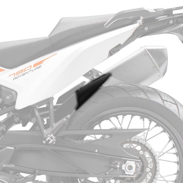 ピラミッドプラスチック Pyramid Plastics ハガー エクステンション 19年-21年 KTM 790 Adventure 黒 079310 JP店