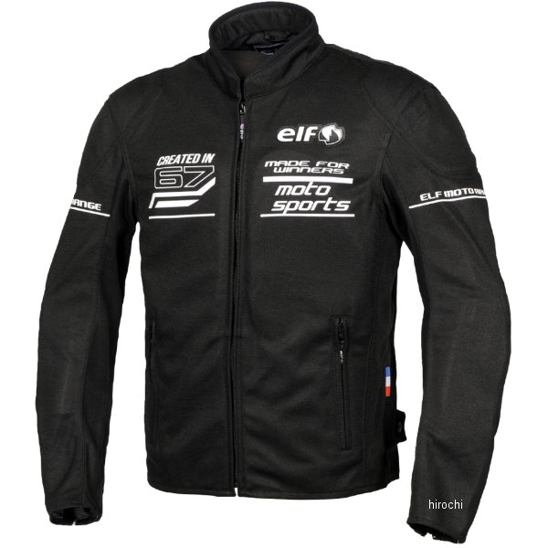 エルフ elf 2023年春夏モデル フレッドメッシュジャケット 黒/白 3Lサイズ EJ-S116 JP店(2.0)