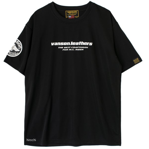 バンソン VANSON 春夏モデル メッシュTシャツサイズ:Lカラー:ブラック/ホワイト【素材】ポリエステルメッシュ【仕様説明】ドライメッシュプリントデザインVS23804S楽天 JP店　