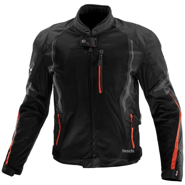 【メーカー在庫あり】 コミネ KOMINE 春夏モデル プロテクトハーフメッシュジャケット 黒/赤 Lサイズ JK-1463 JP店