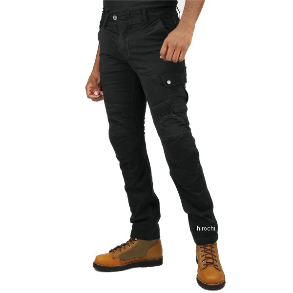【メーカー在庫あり】 コミネ KOMINE 春夏モデル プロテクトライディングコットンカーゴパンツ 黒 Mサイズ PK-7443 JP店