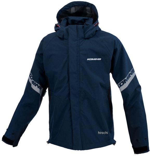 【メーカー在庫あり】 コミネ KOMINE 春夏モデル ブレスター3レイヤーレインジャケット ネイビー XSサ..