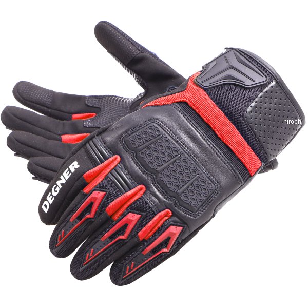 【メーカー在庫あり】 デグナー DEGNER スポーツグローブ 黒/赤 2XLサイズ TG-72 JP店