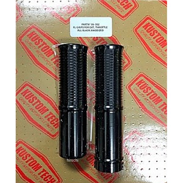 部品屋K&W グリップ スロットル/黒 1インチ 06-302 JP店
