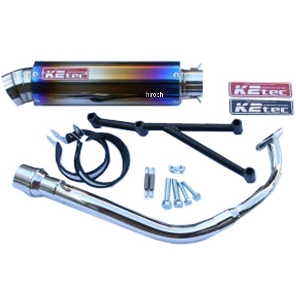 ケイツーテック K2tec フルエキゾースト GP-R STD O2対応 3ピース 09年以降 アドレスV125 チタン 9v125-gps3-ti JP店