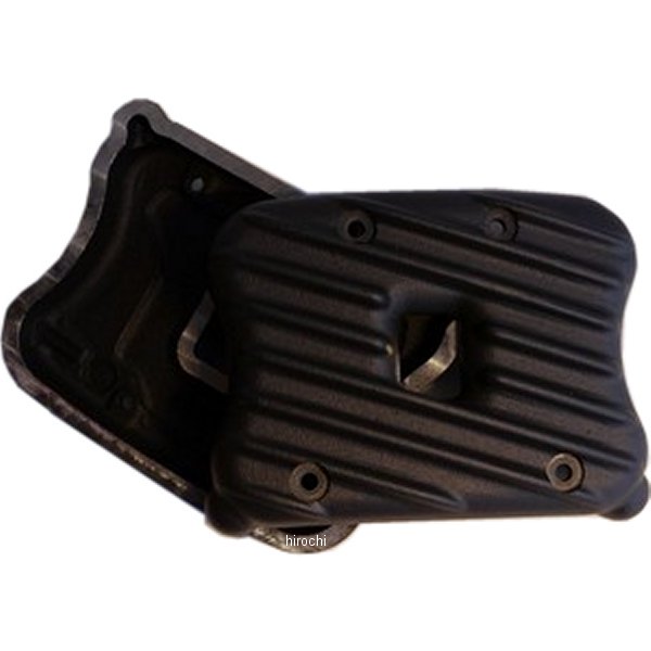 部品屋K&W EMD ロッカーボックスカバー リブ付き 04年以降 XL 黒 RCXLI-R JP店