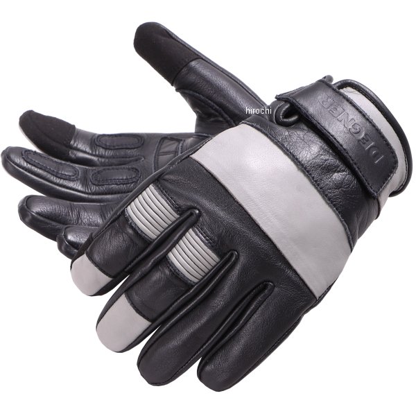 Other - 【メーカー在庫あり】 デグナー DEGNER レザーショートグローブ 黒/白グレー Mサイズ TG-73 JP店
