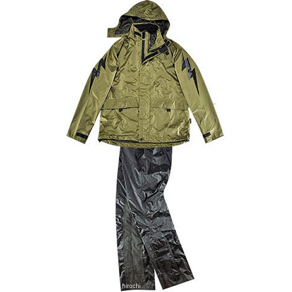 TFR2202 トゥエンティ・フォー・セブン カスタムレザース 24/7 Custom Leathers レインスーツ カーキ/..