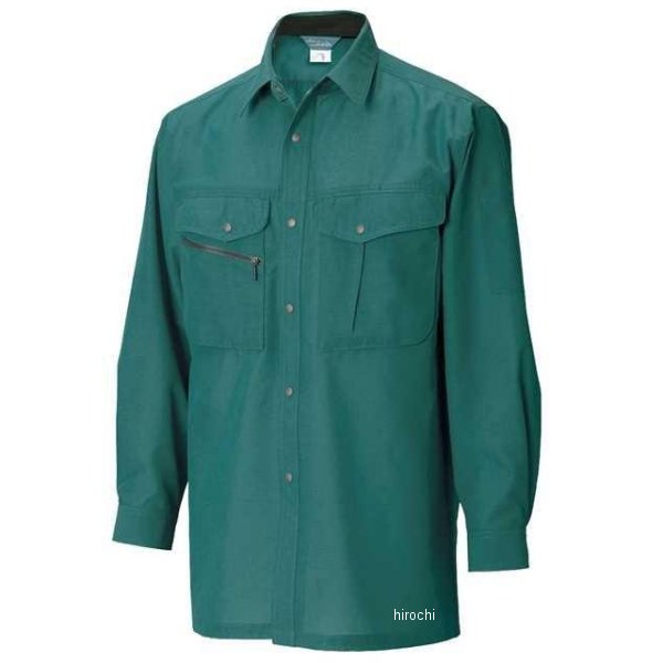 【メーカー在庫あり】 TSデザイン 長袖シャツ 緑 4Lサイズ 7105 JP店