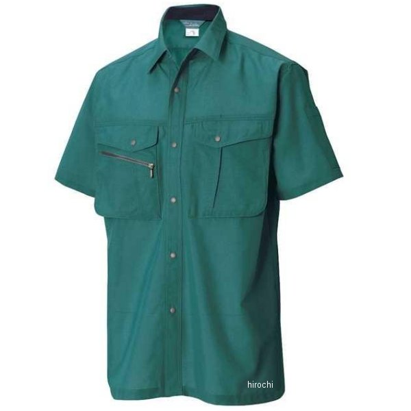 【メーカー在庫あり】 TSデザイン 半袖シャツ 緑 3Lサイズ 7155 JP店