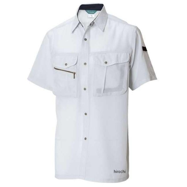 【メーカー在庫あり】 TSデザイン 半袖シャツ シルバーグレー Lサイズ 7155 JP店