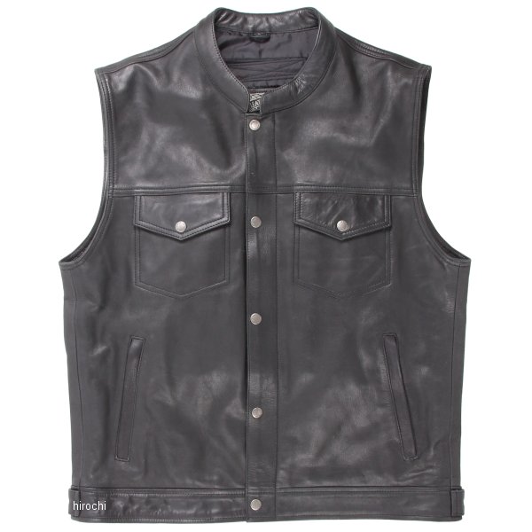 【メーカー在庫あり】 デグナー DEGNER レザーベスト 黒 2XLサイズ V-16 JP店