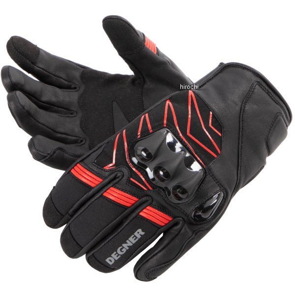 【メーカー在庫あり】 デグナー DEGNER スポーツグローブ 黒/赤 XLサイズ WG-45 JP店
