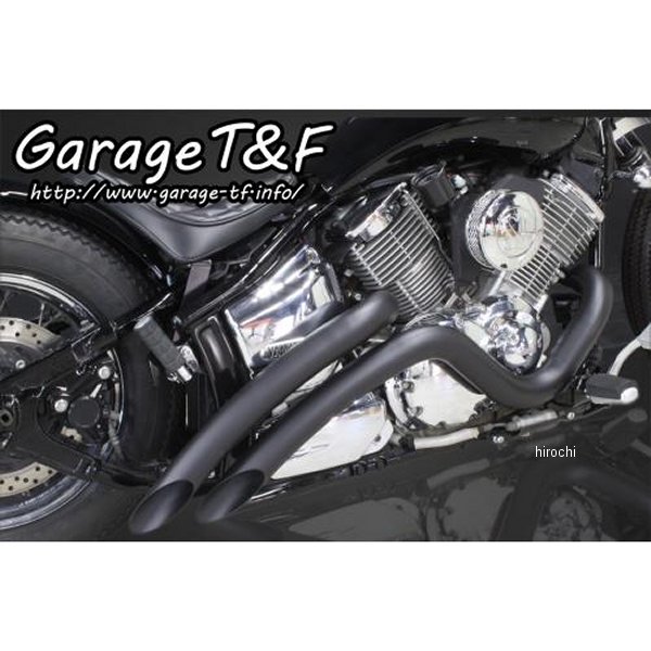 ガレージT＆F ベントマフラー タイプ2 ドラッグスター1100 黒 DS1100VTML04 JP店