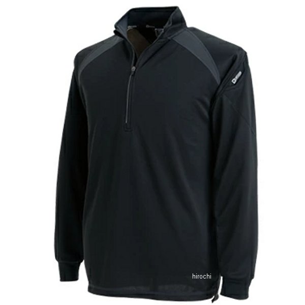【メーカー在庫あり】 TSデザイン ロングスリーブハーフジップ 黒 5Lサイズ 3025 JP店