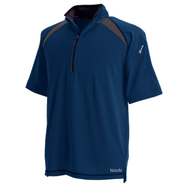 【メーカー在庫あり】 TSデザイン ショートスリーブハーフジップ ネイビー Sサイズ 3015 JP店