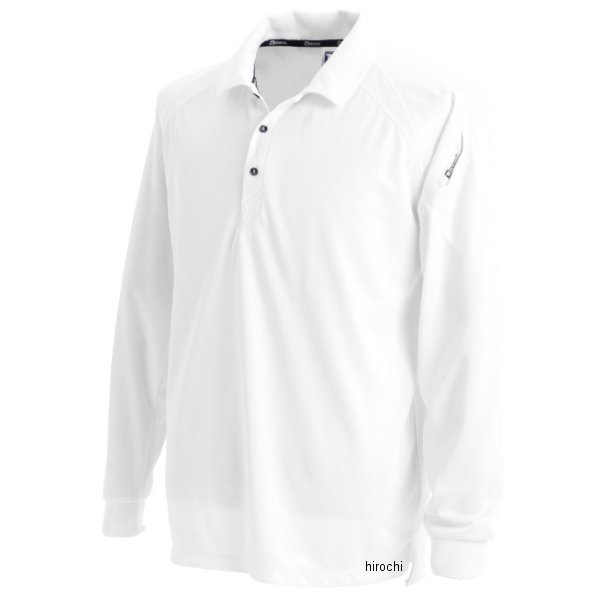 【メーカー在庫あり】 TSデザイン 長袖ポロシャツ 白 SSサイズ 3075 JP店