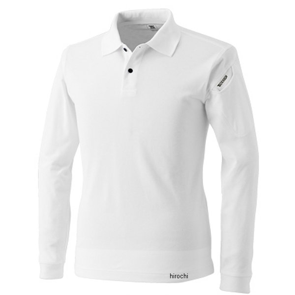 【メーカー在庫あり】 TSデザイン ES ロングスリーブポロシャツ 白 Mサイズ 4075 JP店