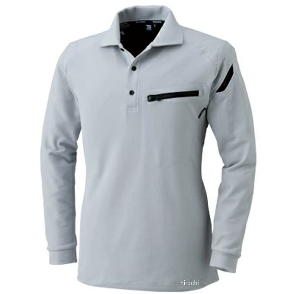 【メーカー在庫あり】 TSデザイン ワークニットロングポロシャツ シルバーグレー Sサイズ 5105 JP店