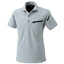 【メーカー在庫あり】 TSデザイン ワークニットショートポロシャツ シルバーグレー Sサイズ 51055 JP店